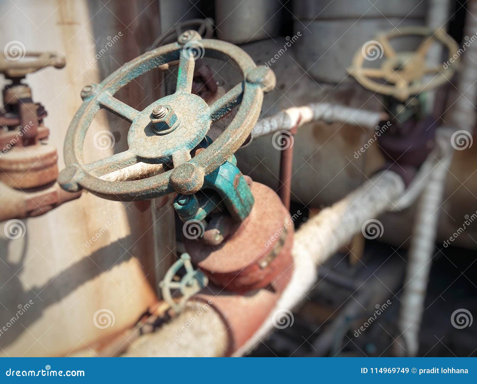 Rust Old Valve Red Color in Industry Stock Image Image of black, construction 114969749