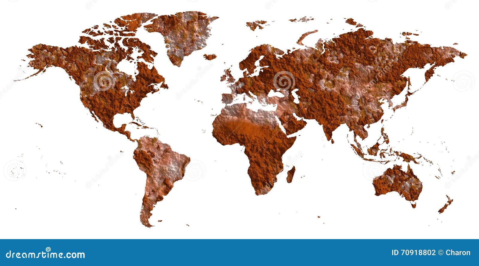 Rust world map flat earth Stock Photography Map Of The World Flat Map Of The World Flat Rust world map flat earth Stock Photography