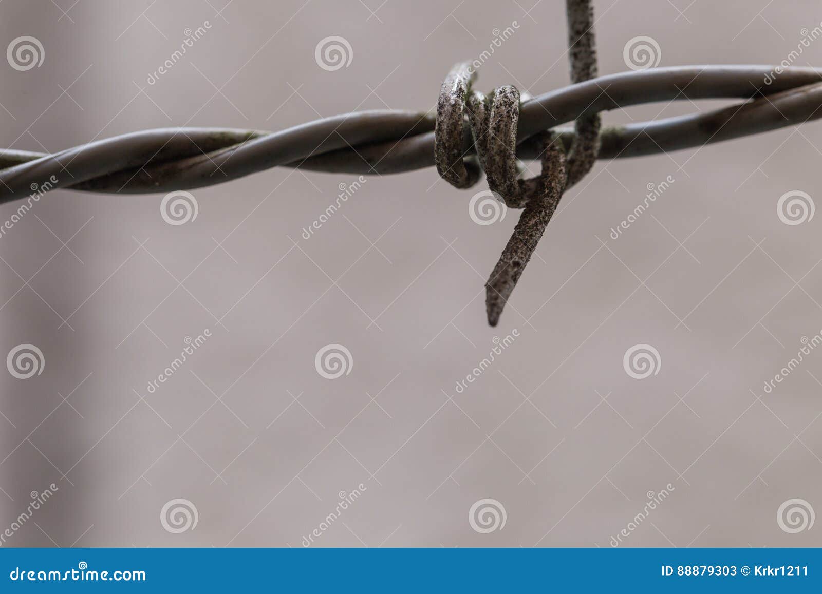 Rusted dangerous wire stock image. Image of iron, outdoor 88879303