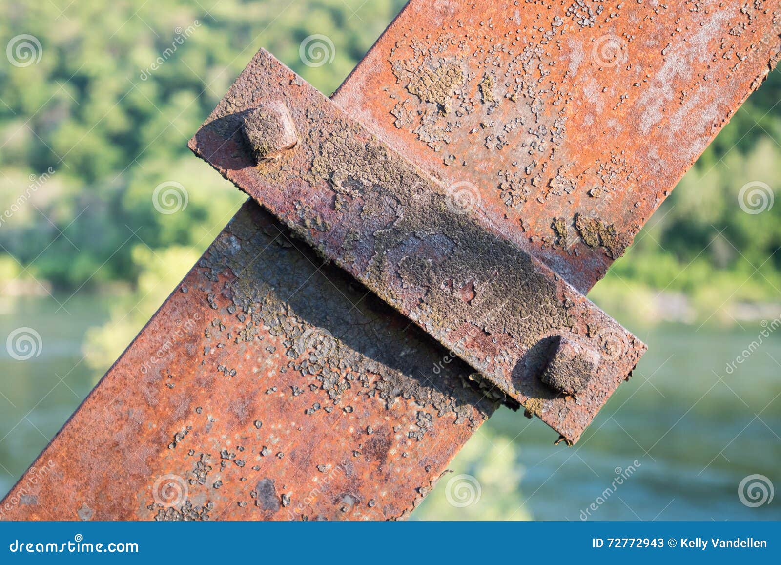 Rusted Metal Support Beam stock image. Image of steel 72772943