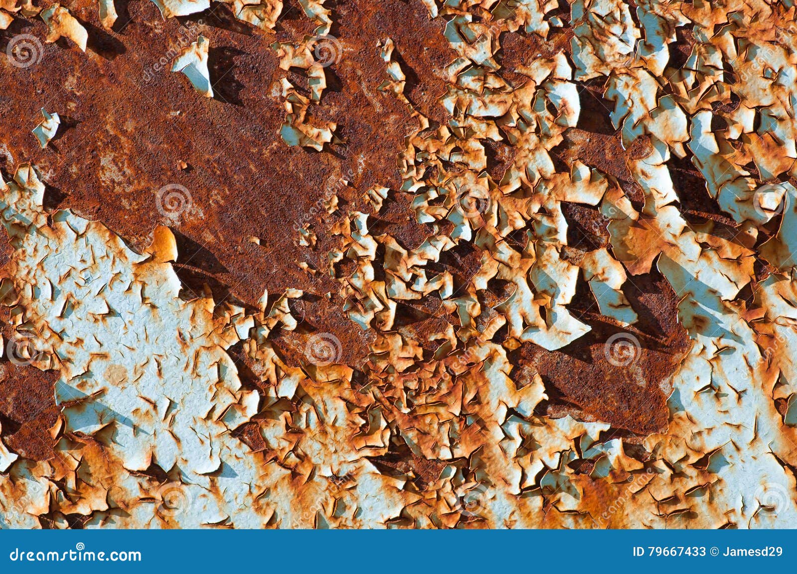 Rusted Metallic Surface and Flaky Paint Stock Image Image of