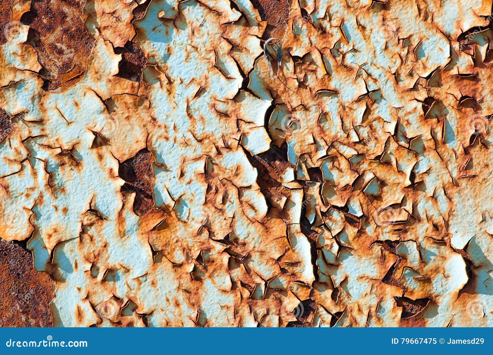 Rusted Metallic Surface and Flaky Paint Stock Image Image of wall