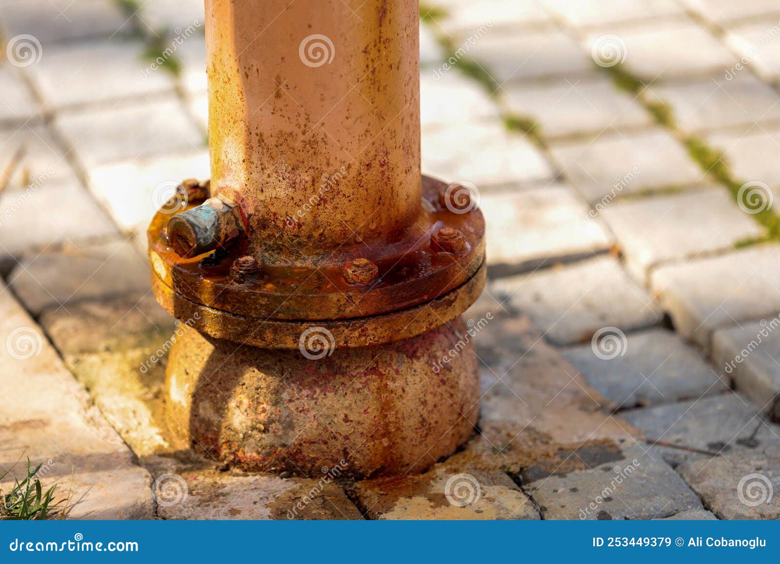 Rusted Painted Metal, Water and Corrosion Stock Image Image of
