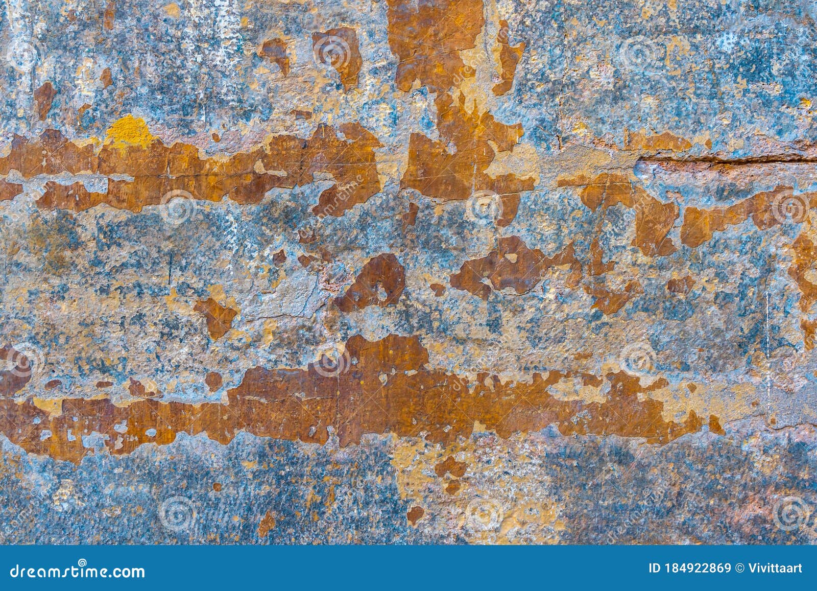 Rusted Stone Wall. Aged Mediterranean Stone Wall Stock Image Image of