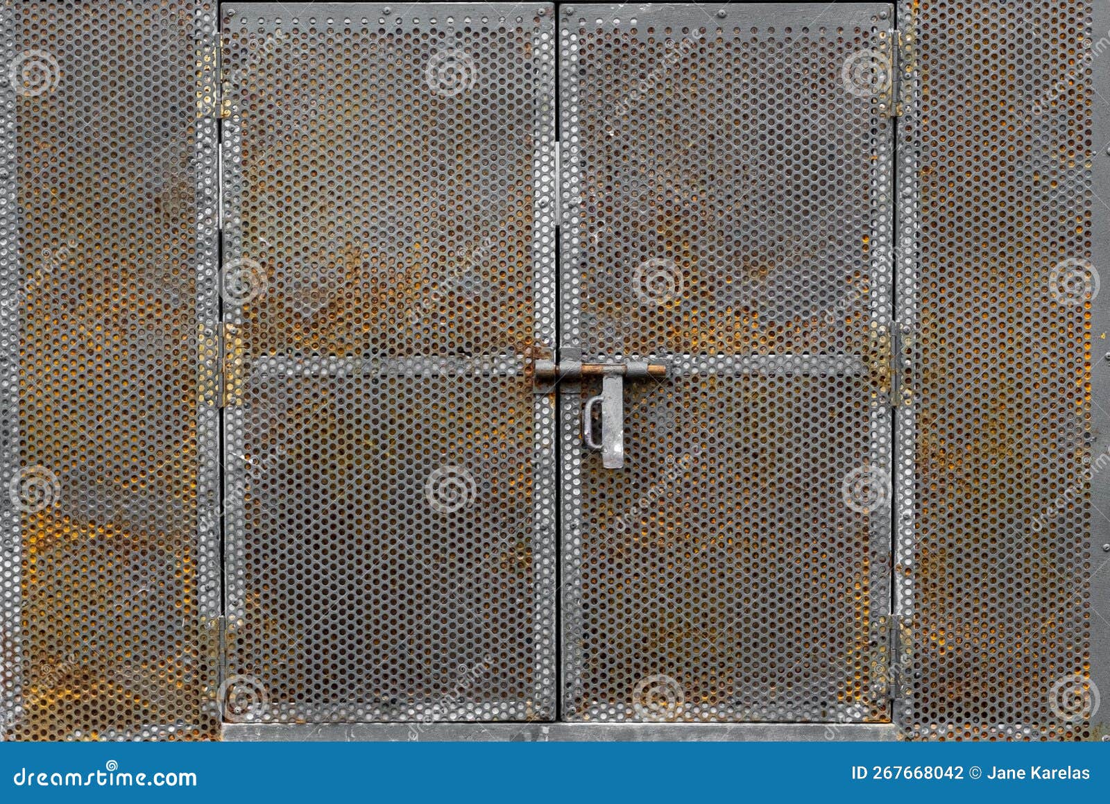 Rusted Sliding Gate RoyaltyFree Stock Photography