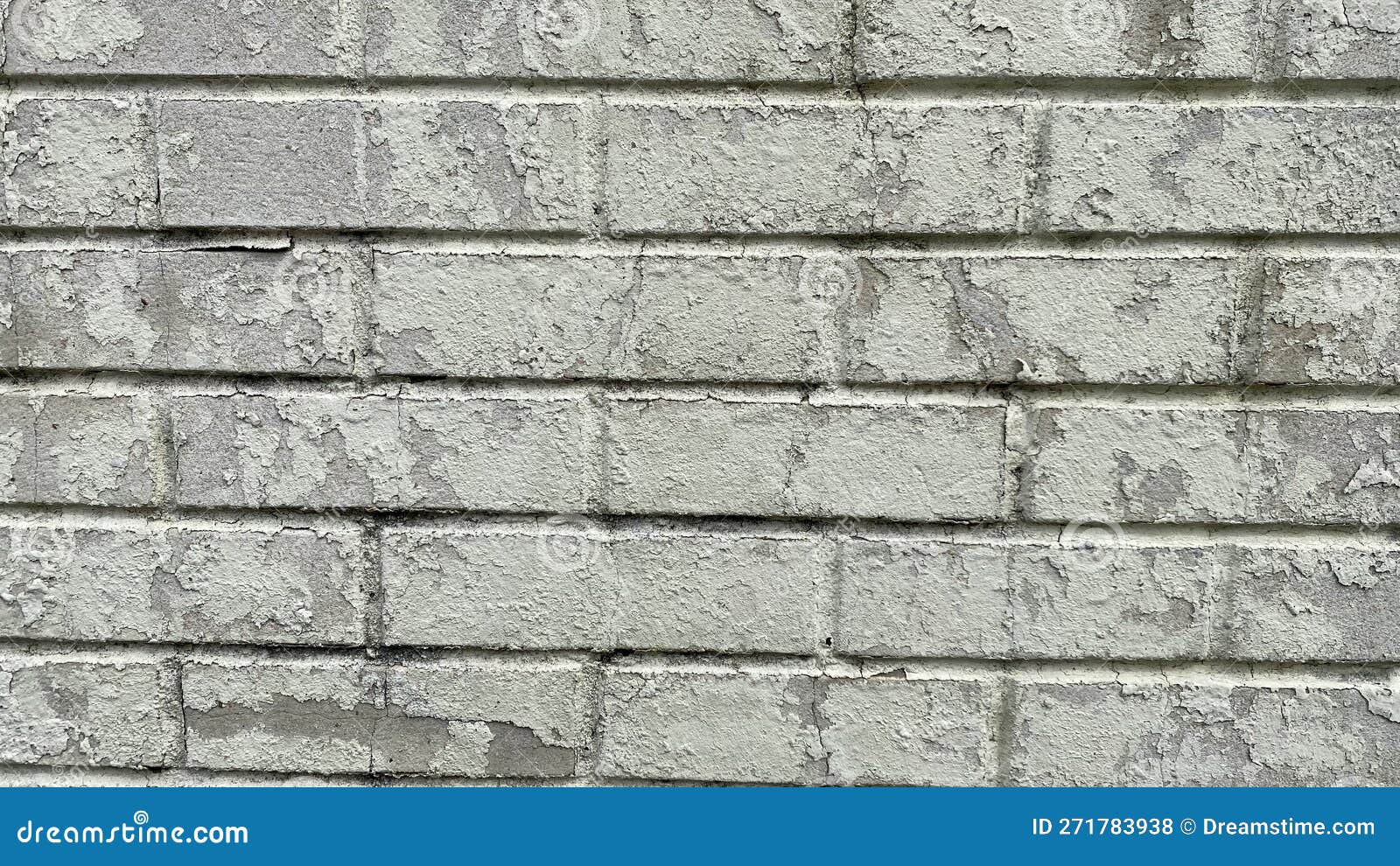 Rustic Aged White Painted Brick Wall Horizontal Stock Photo Image of