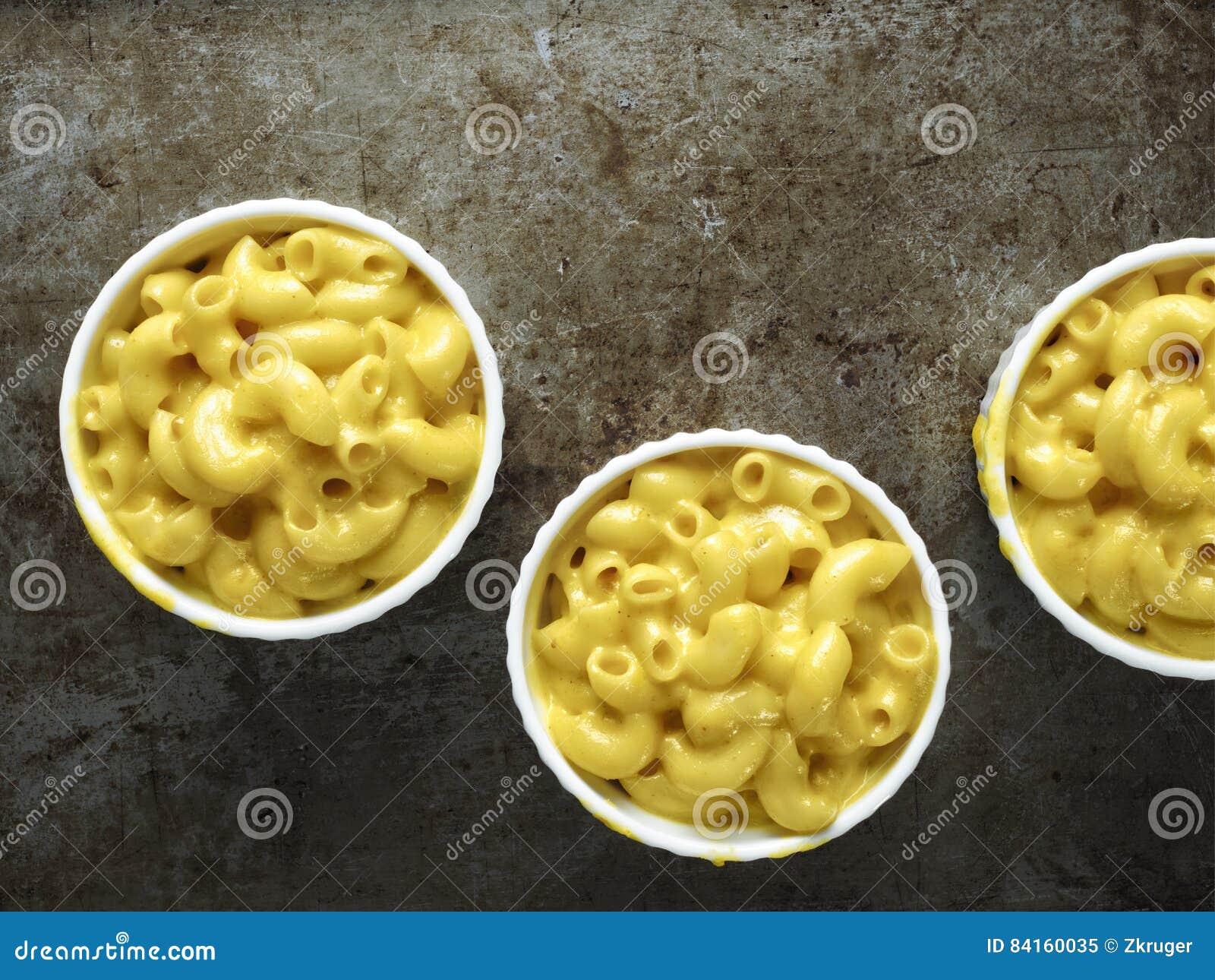 Rustic American English Macaroni Cheese Stock Image Image of ramekins
