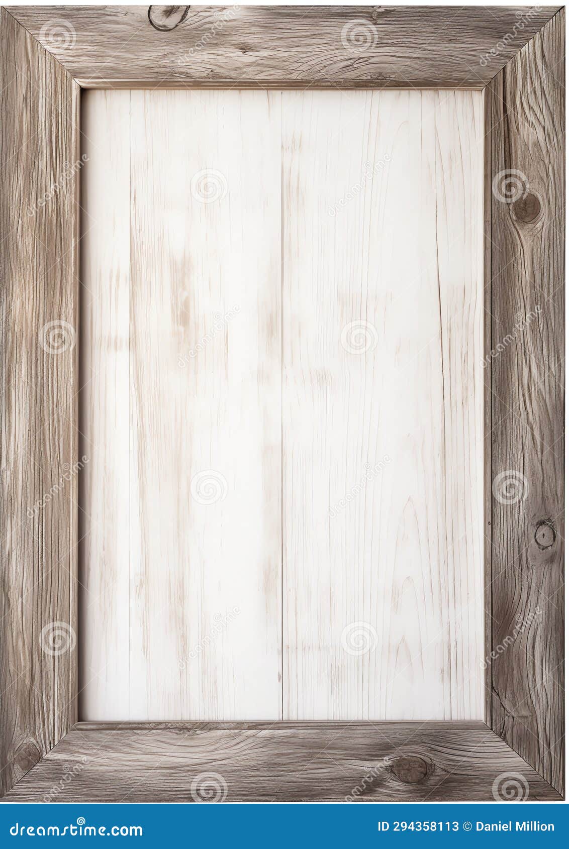 rustic barnwood frame watercolor border on white background