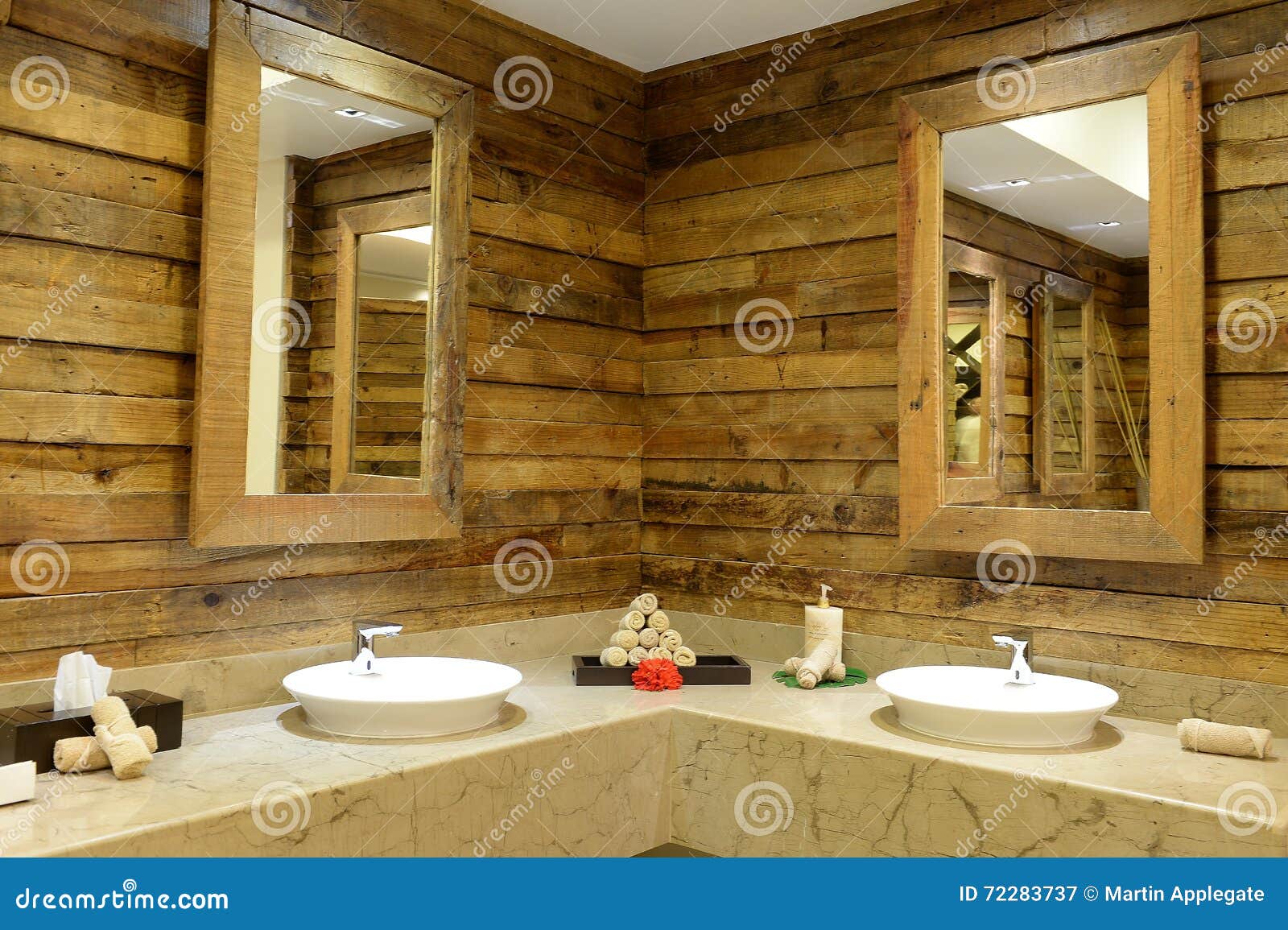 Rustic Bathroom Interior Stock Image Image Of Washroom