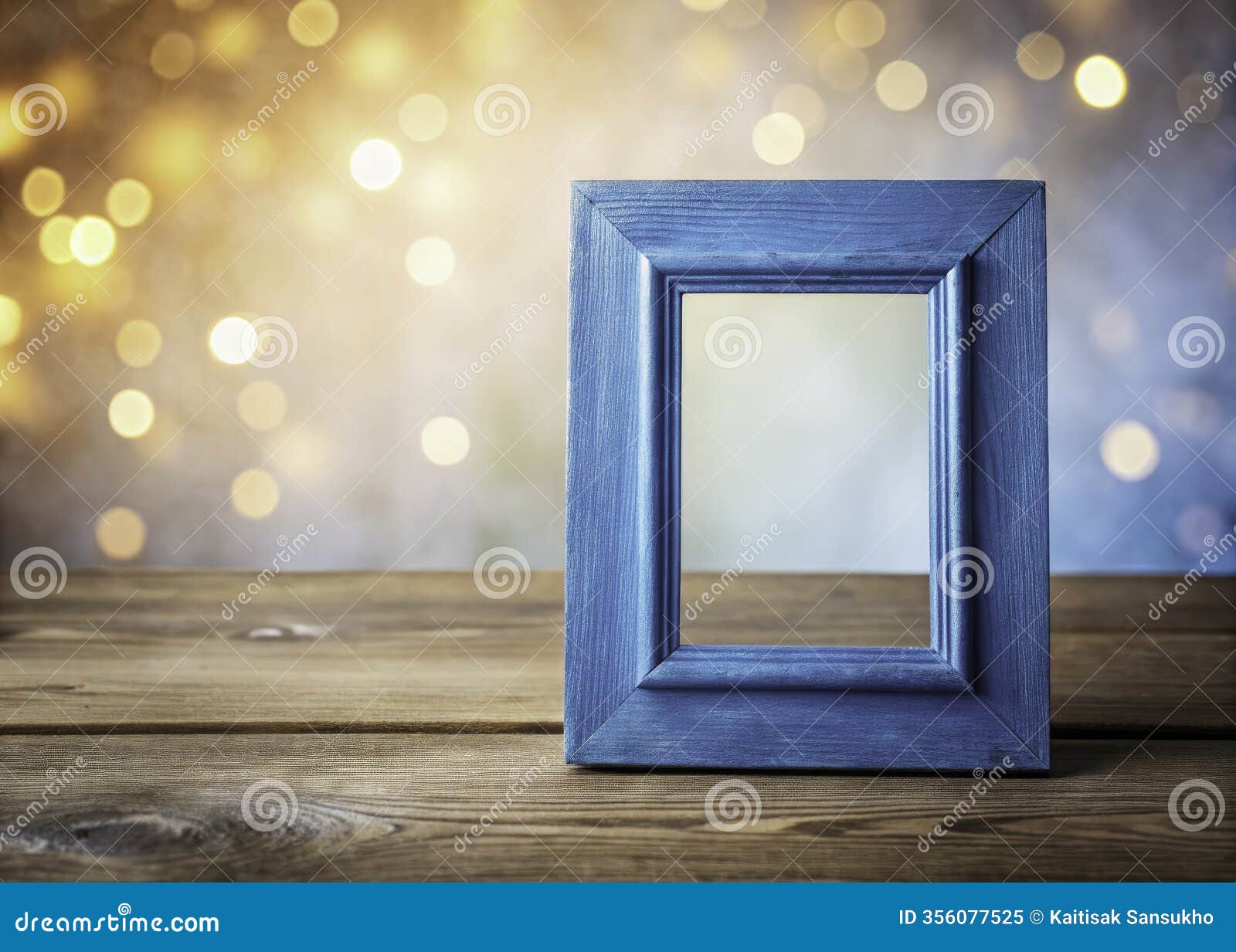 rustic blue wooden photo frame mockup perfect for product photography and  inspiration