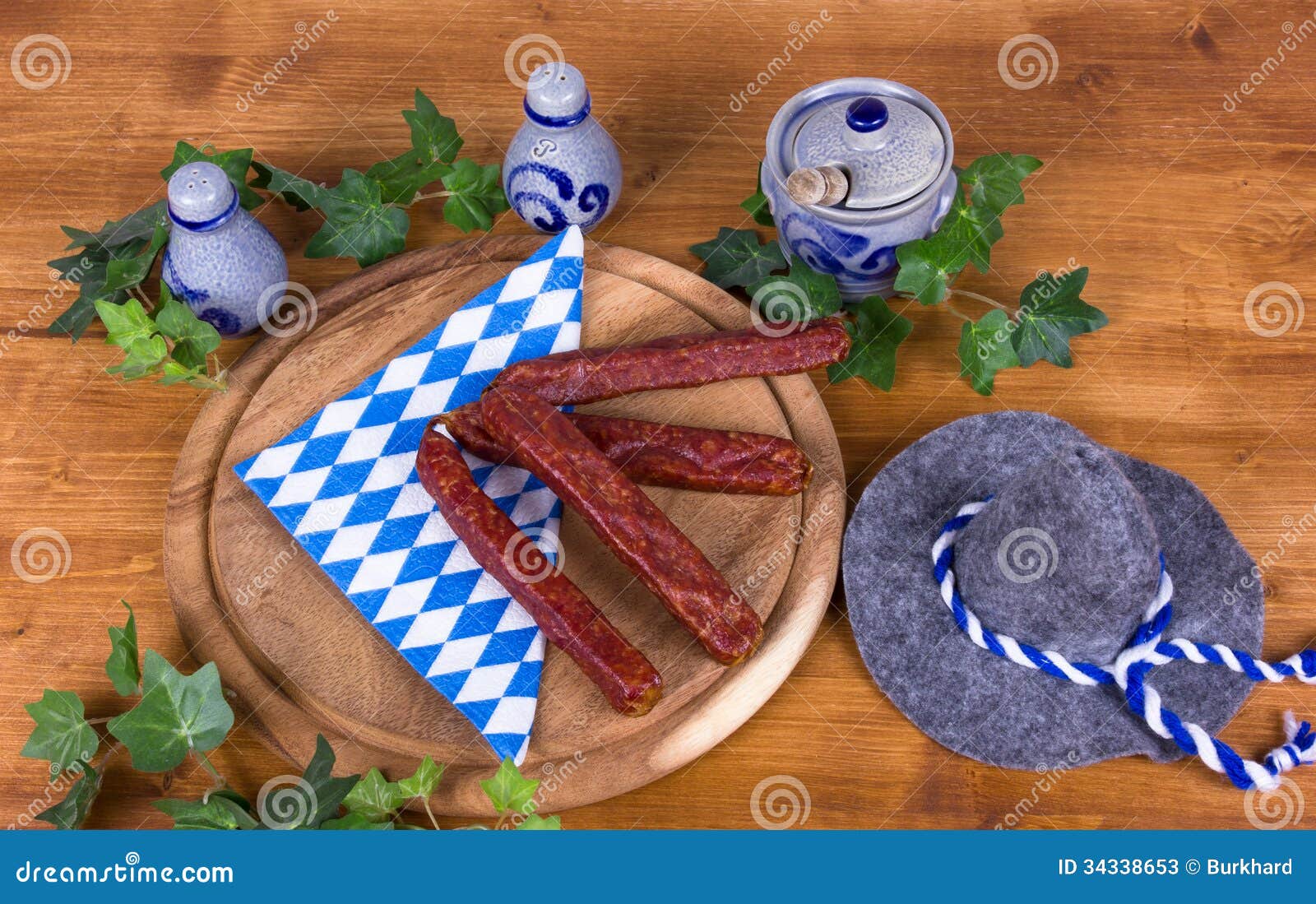 Rustic Breakfast with Sausages Stock Image Image of pepper, sausages