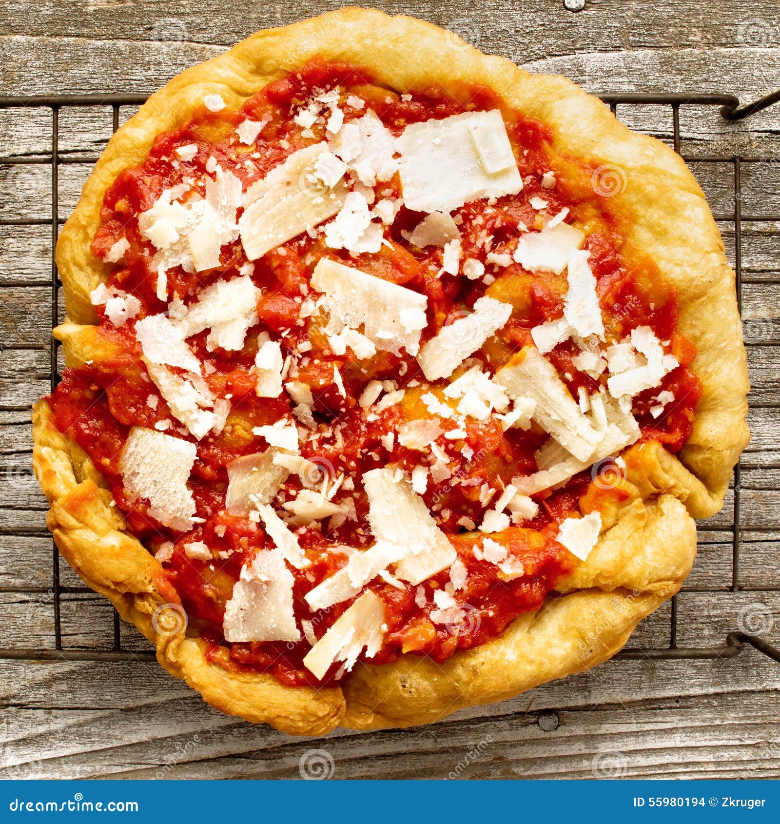 Rustic Italian Deep Fried Pizza Fritta Stock Photo Image of crust