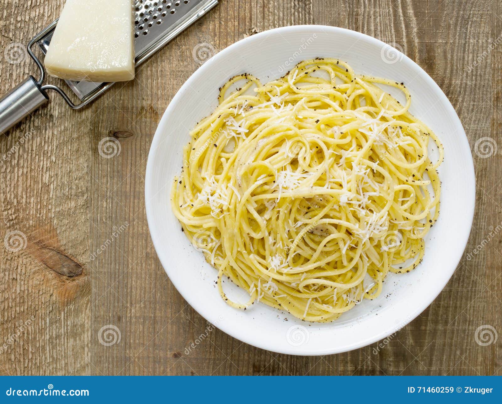 Rustic Italian Pepe E Cacio Pepper with Cheese Spaghetti Stock Image Image of pecorino, meal