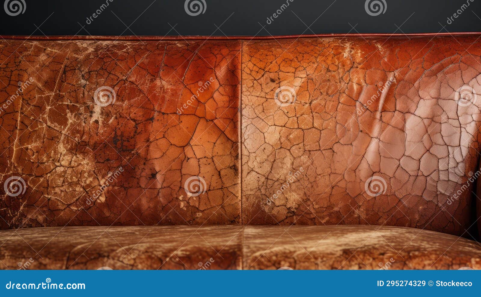 Rustic Leather Sofa Capturing the Vintage Charm with Natural Grain and