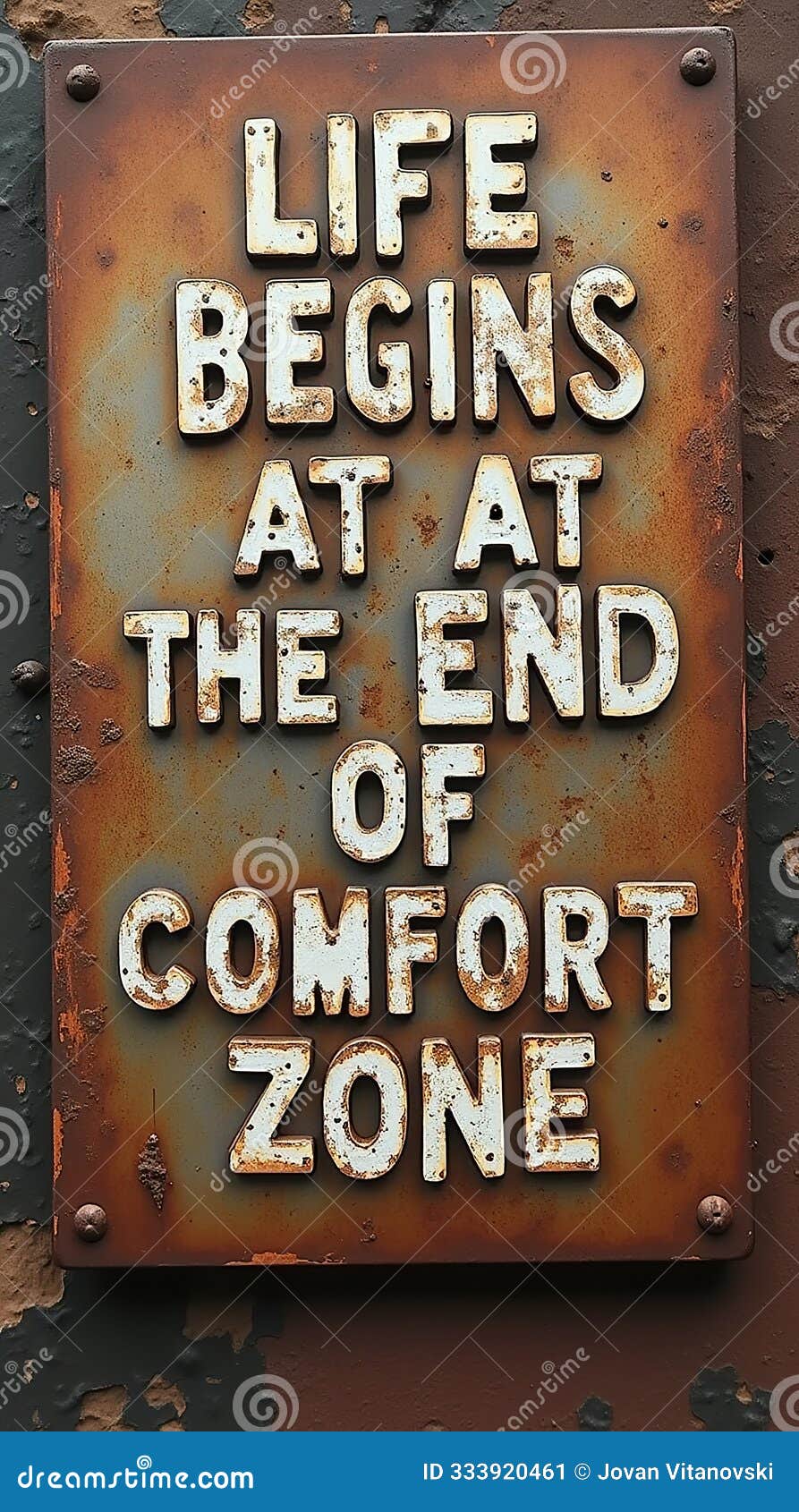 life begins at the end of comfort zone motivational poster