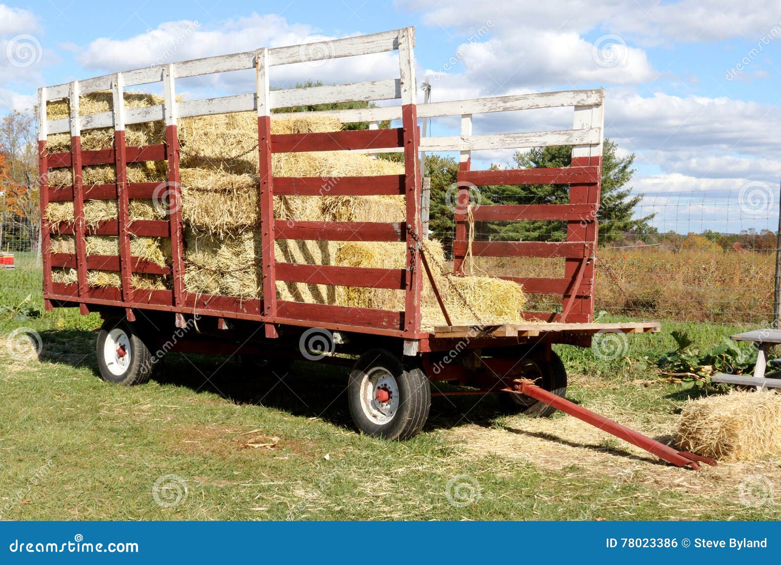 Rustic Old Hay Wagon stock photo. Image of rural, agriculture 78023386