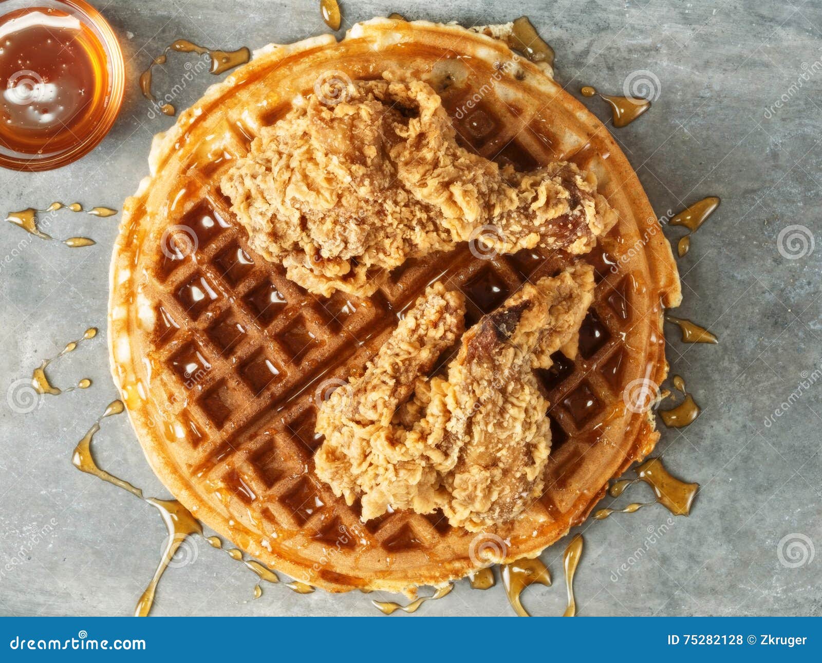 rustic southern american comfort food chicken waffle