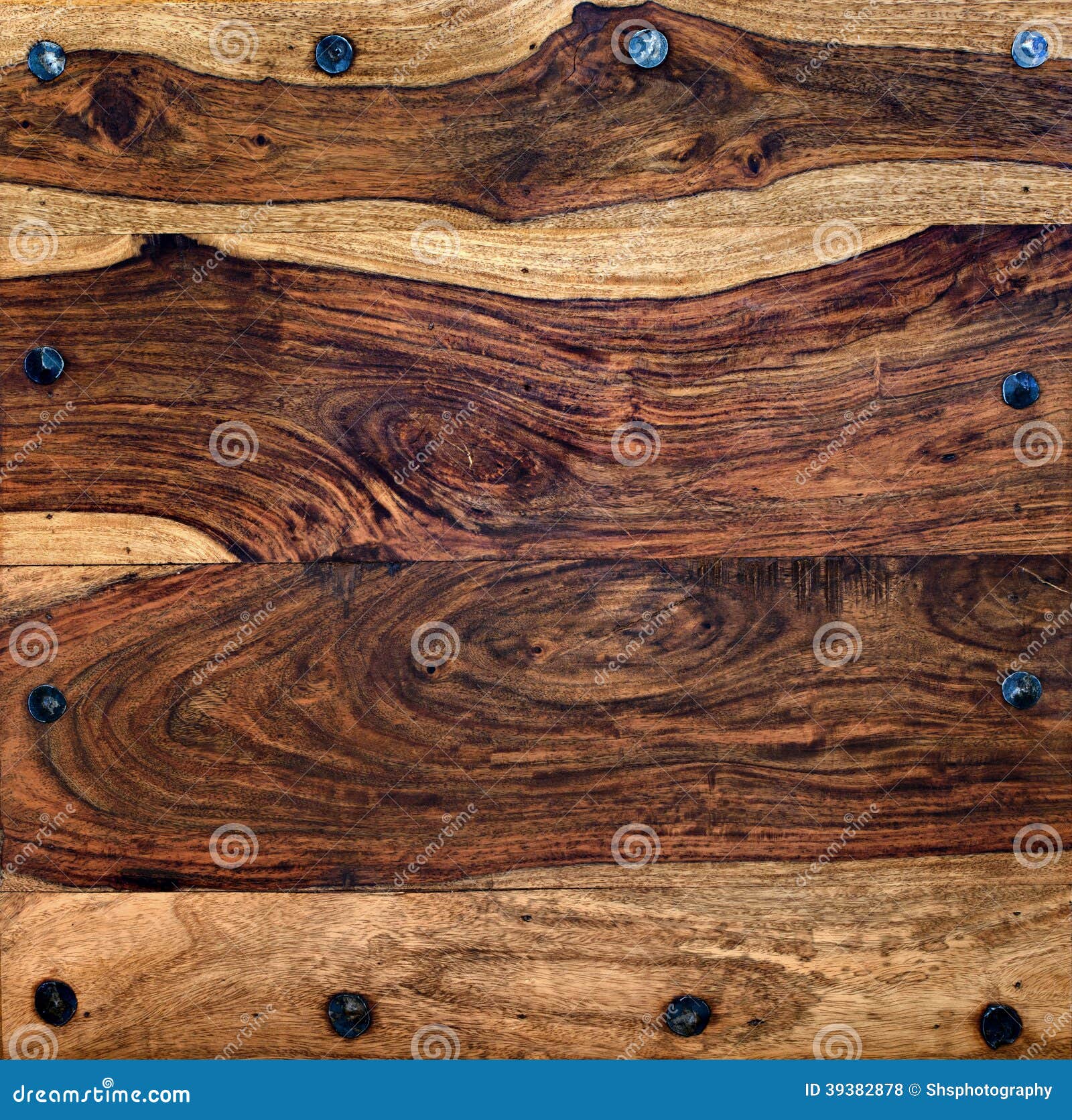 Rustic Table with Hand Hammered Nails Stock Photo Image of backdrop