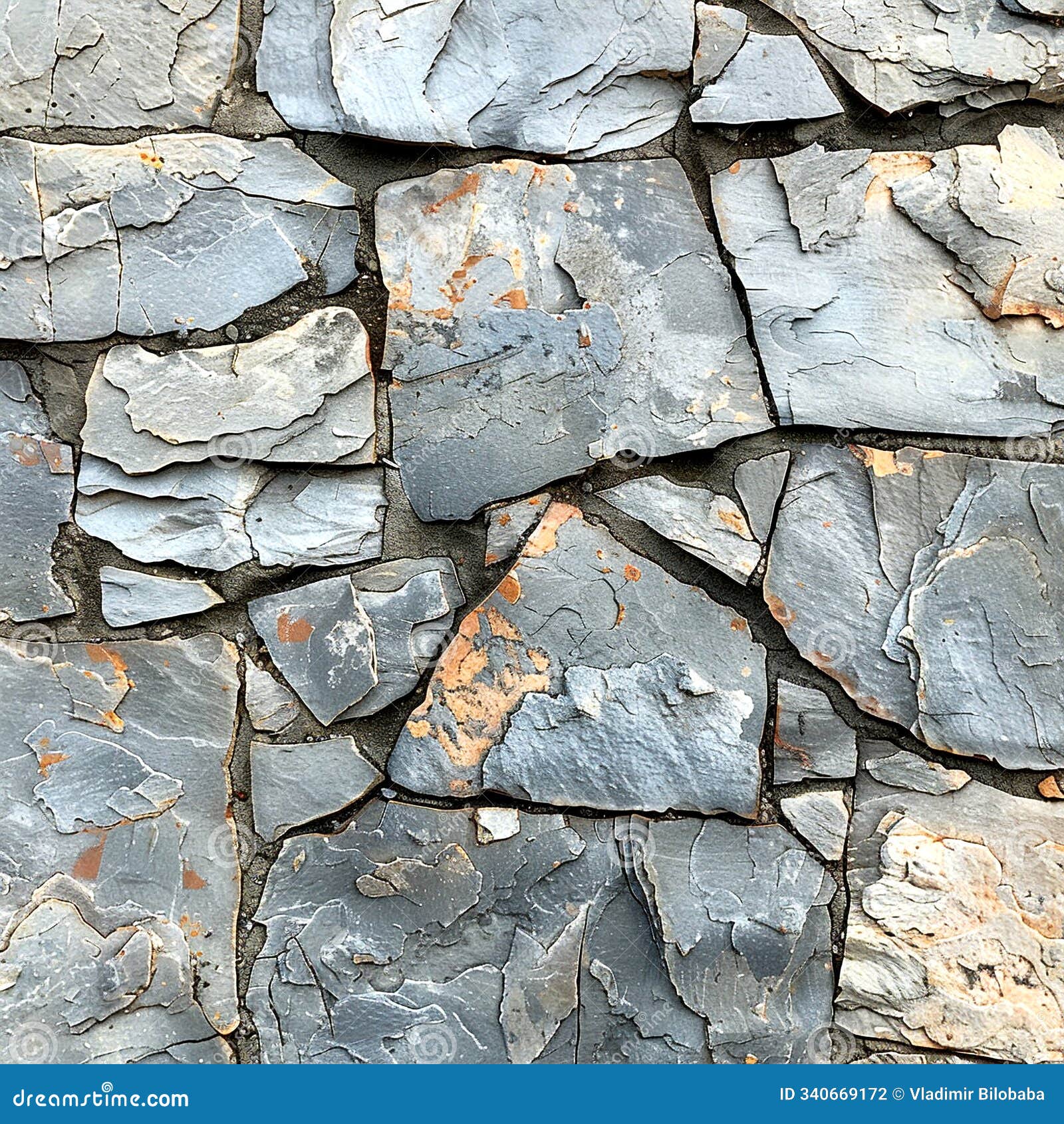 textured gray slate wall showcasing layered stones in a natural arrangement outdoors