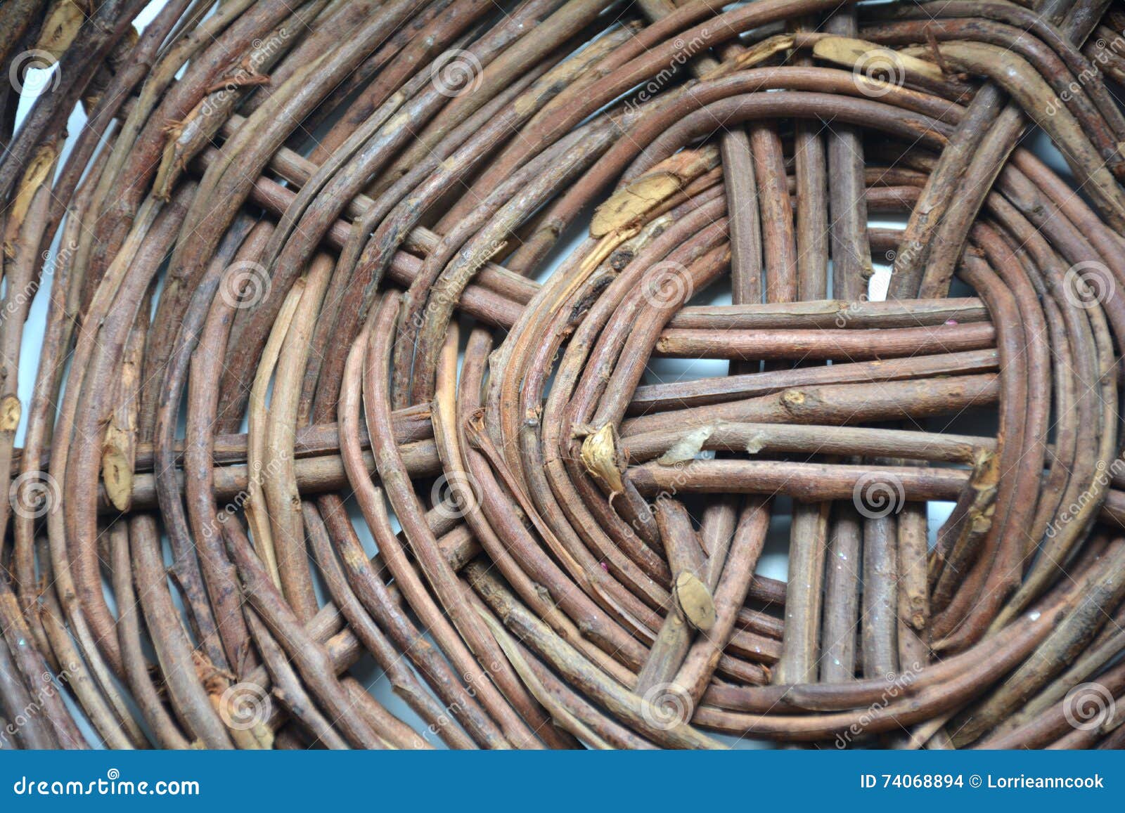 Rustic Wicker Basket Texture Stock Photo Image of crosshatch