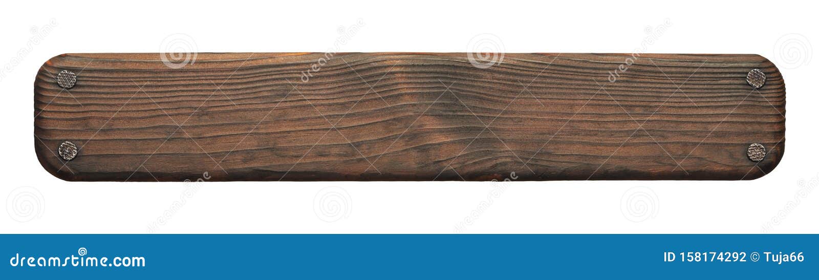 Rustic Wood Board with Nails Stock Photo Image of abstract, retro 158174292