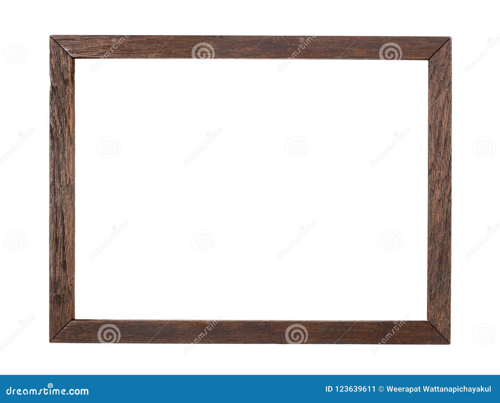 Rustic wood frame stock image. Image of isolated, blank 123639611