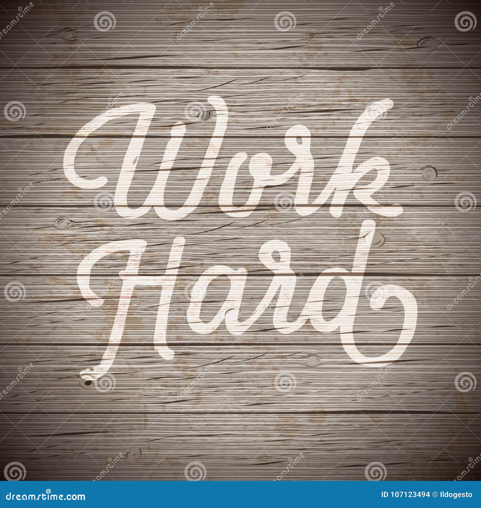 Rustic wood with slogan stock vector. Illustration of slogan 107123494