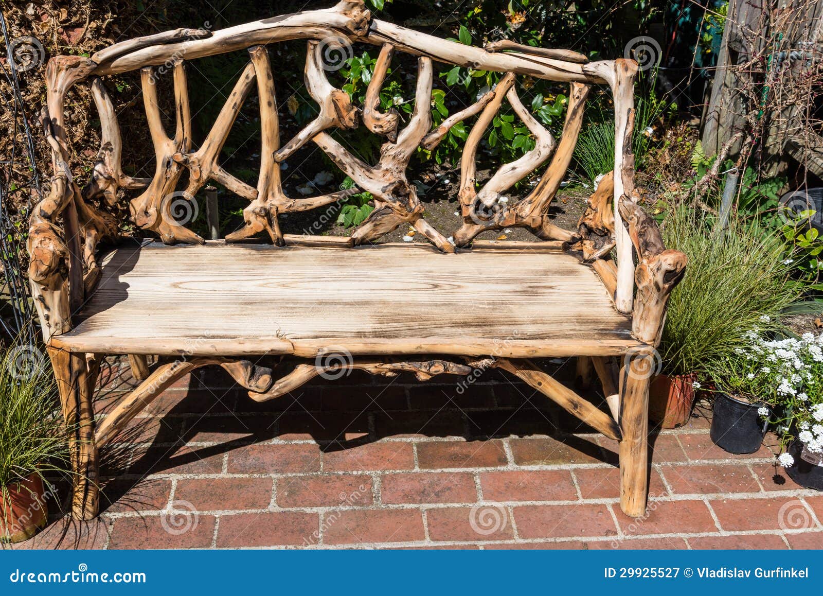 Rustikale Holzerne Bank Stockbild Bild Von Bank Holzerne 29925527