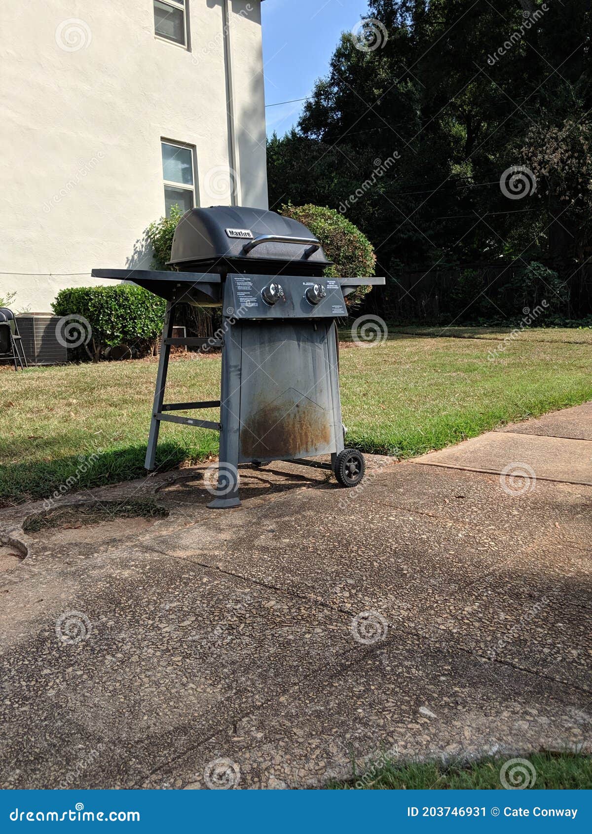 Rusting Black Grill Outside of Building Stock Image Image of grave