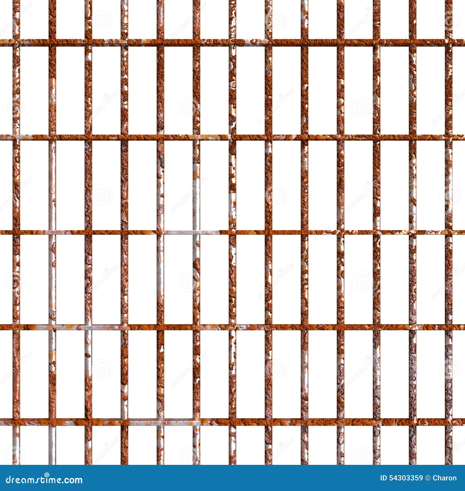 Rust Prison Bars Stock Image Illustration Of Emptied