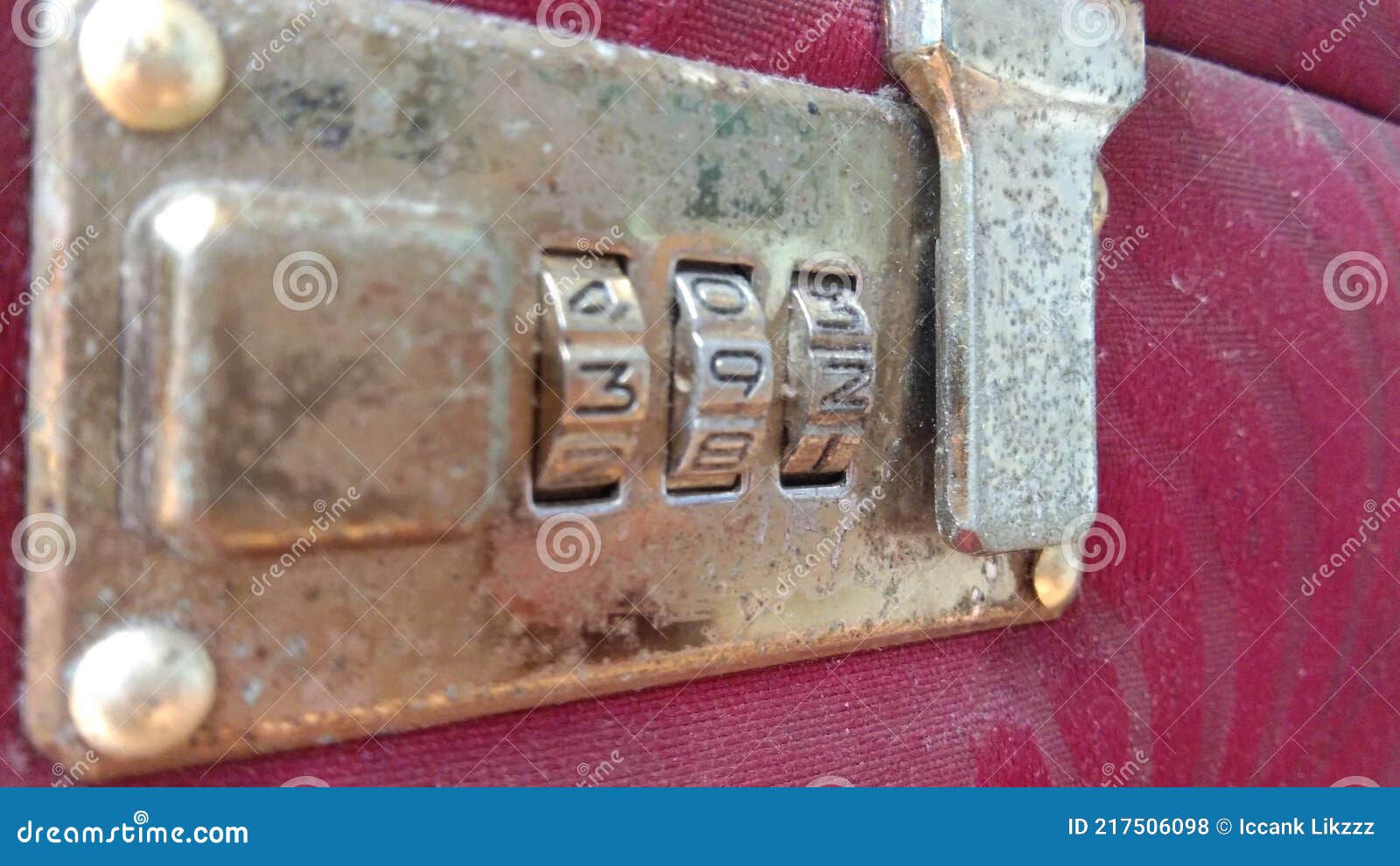 Rusty Antique Gold Pin Lock Stock Photo Image of flooring, bumper