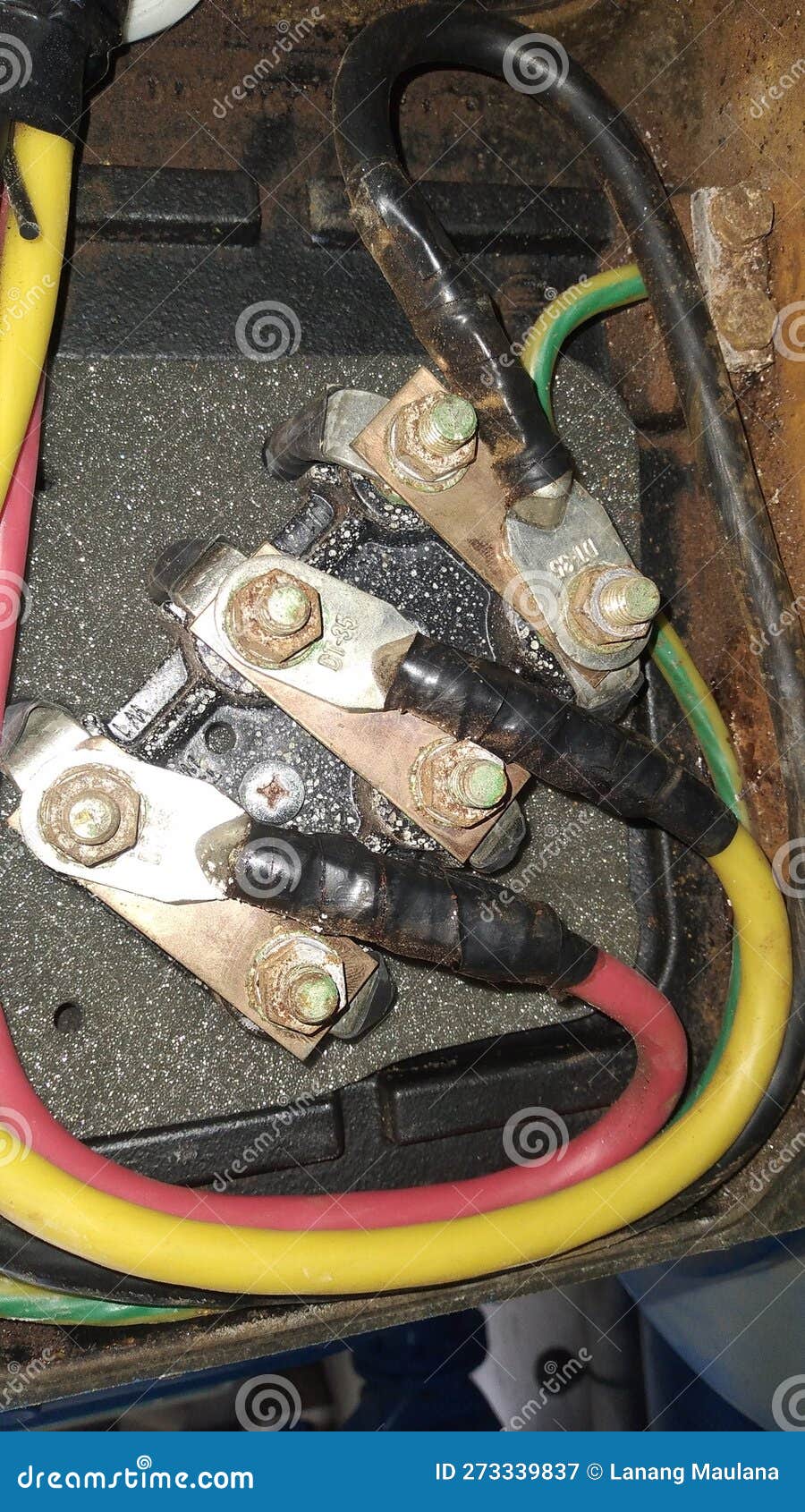 Rusty Bolt Electrical Terminal of Low Voltage Motor Stock Image Image