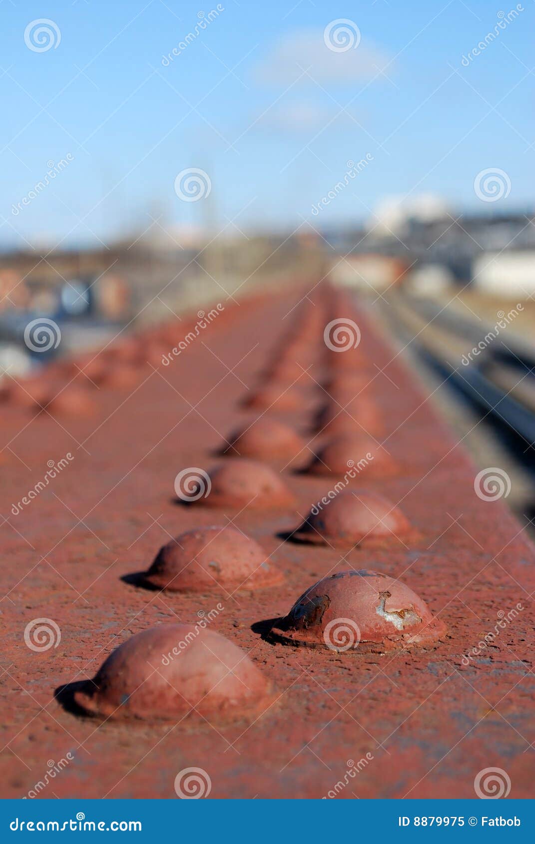 Rusty bolts on bridge stock image. Image of textured, bolt - 8879975