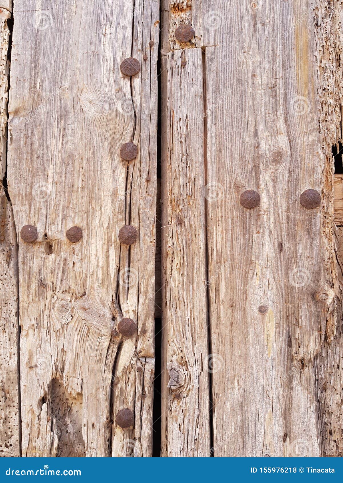 rusty brown mustard wood door