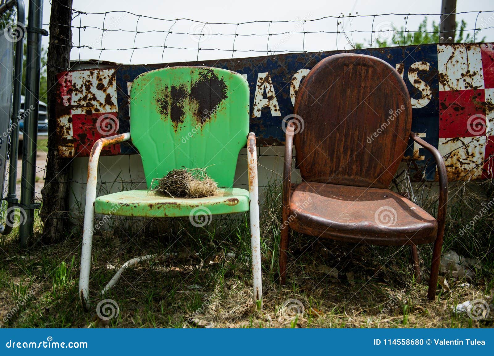Rusty Chairs Editorial Image Image Of Collectible 114558680