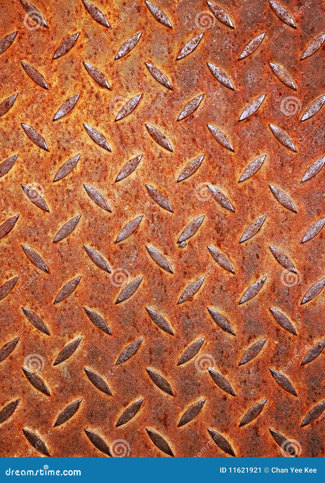 Rusty diamond metal plate stock image. Image of golden - 11621921