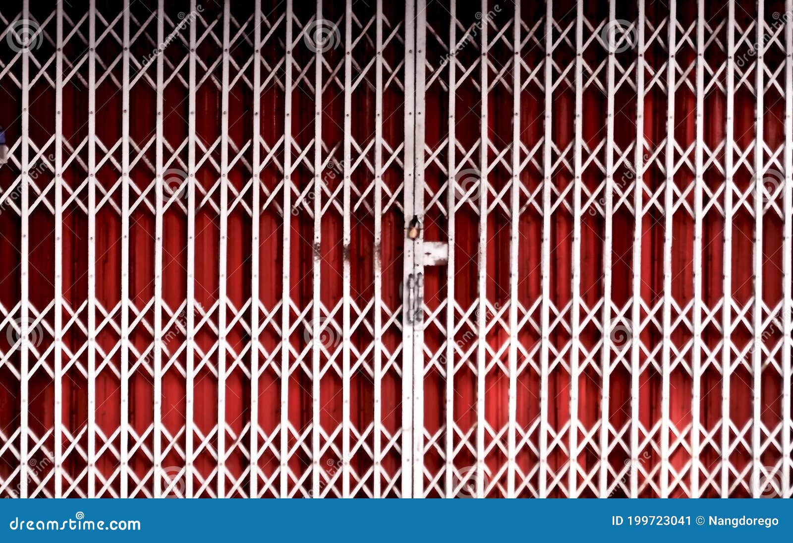 Rusty Dirty Iron Gate, Asian Front Door Grunge Texture for Background