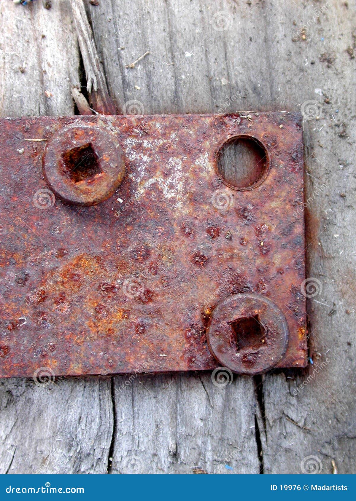 Rusty Door Hinge Screws Wood Stock Photo Image of faded, rustic 19976