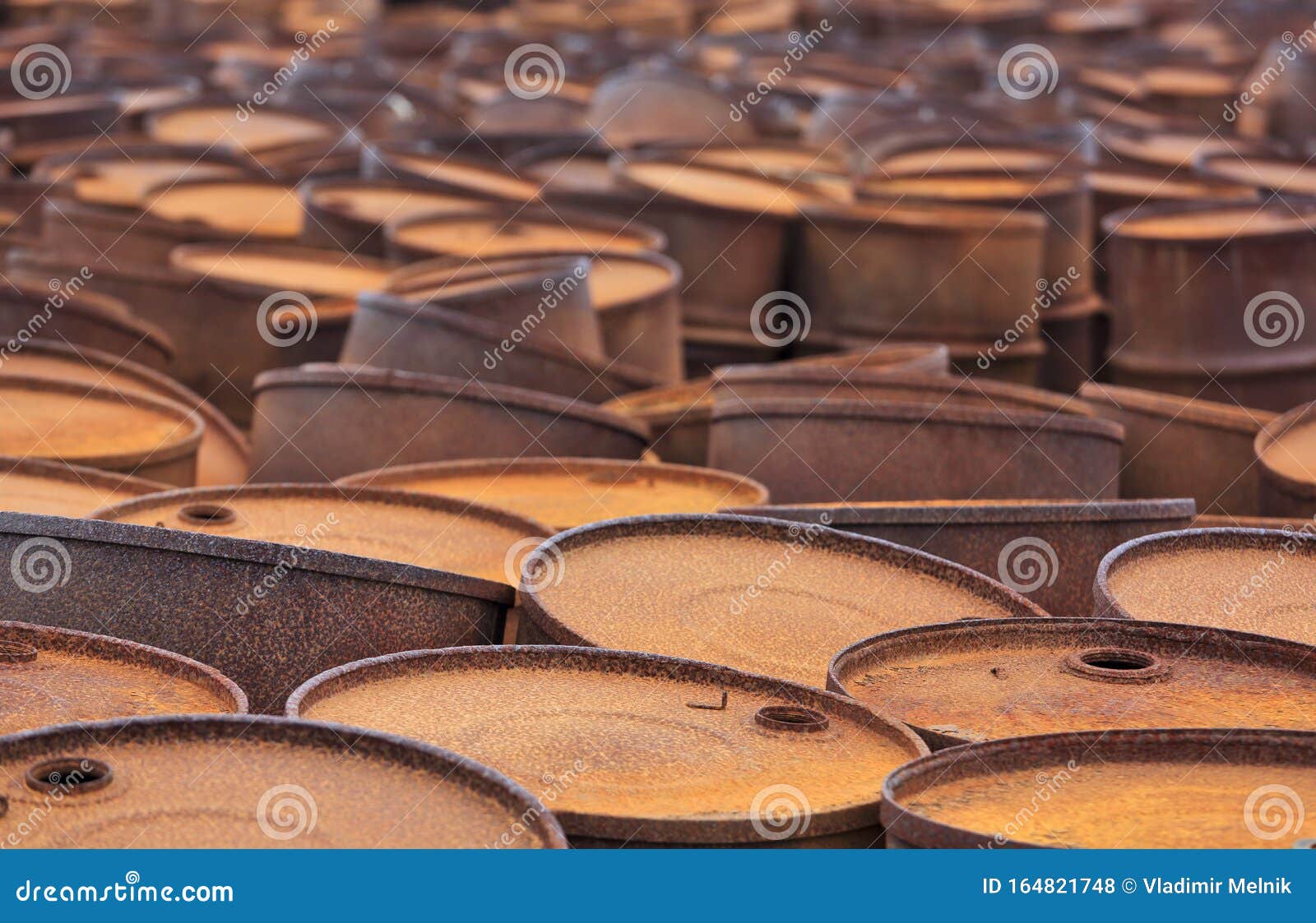 Rusty Fuel Drums on Arctic Coast Stock Photo Image of global