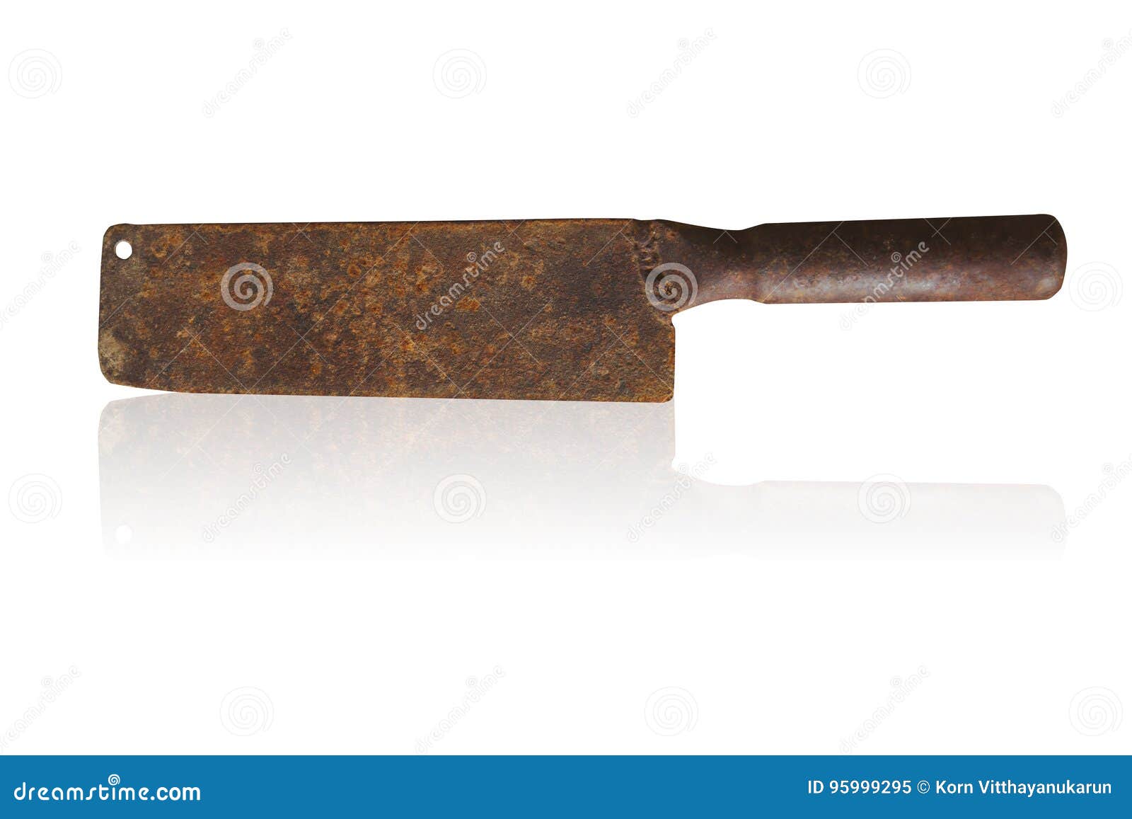 Rusty Grunge Dirty Old Chopper or Kitchen Knife Stock Image Image of
