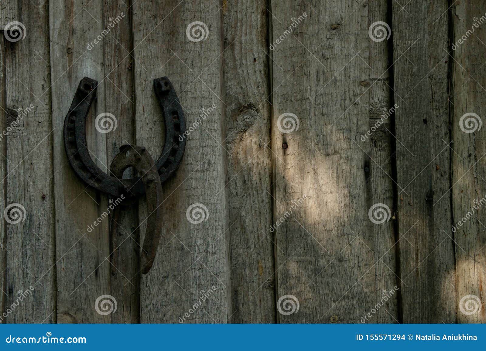 Rusty Horseshoe Hanging on a Wooden Wall Stock Photo Image of rusty