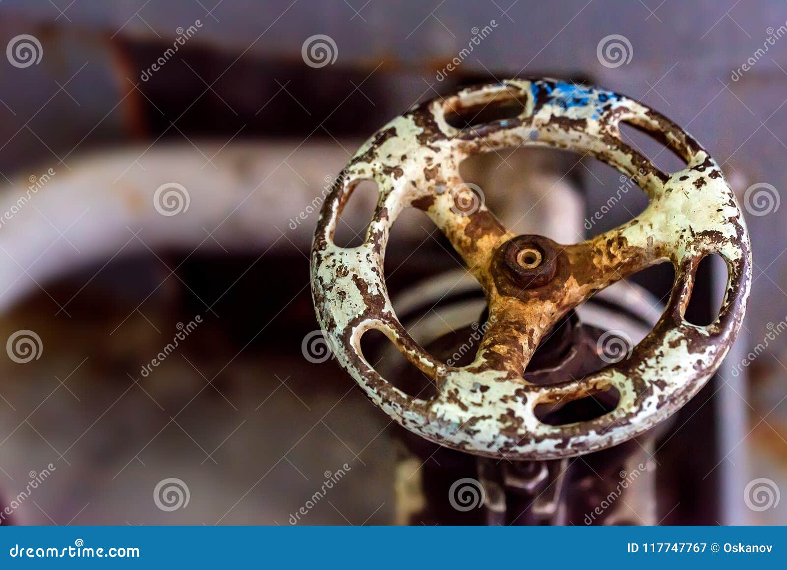 Rusty Industrial Valve Close Stock Image Image of brickwall, energy