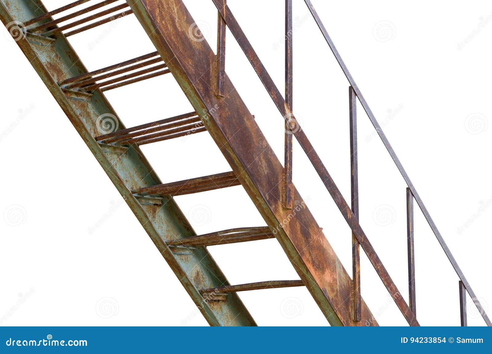 Rusty iron ladder stock photo. Image of step, ladder 94233854