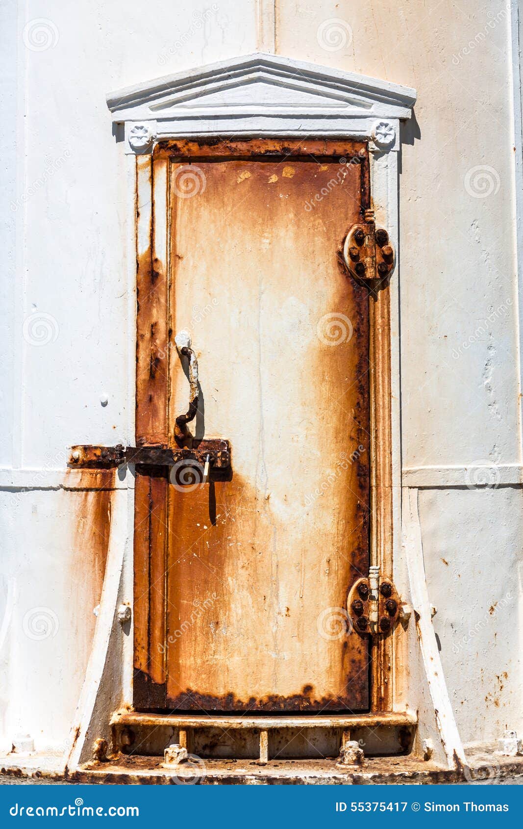 Rusty Lighthouse Door stock image. Image of doorway, door 55375417