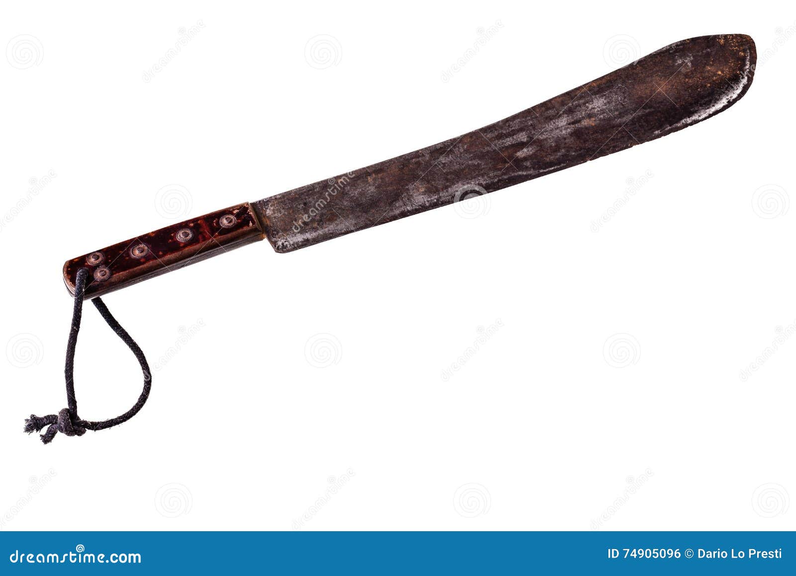 Rusty machete isolated stock photo. Image of rust, machette 74905096