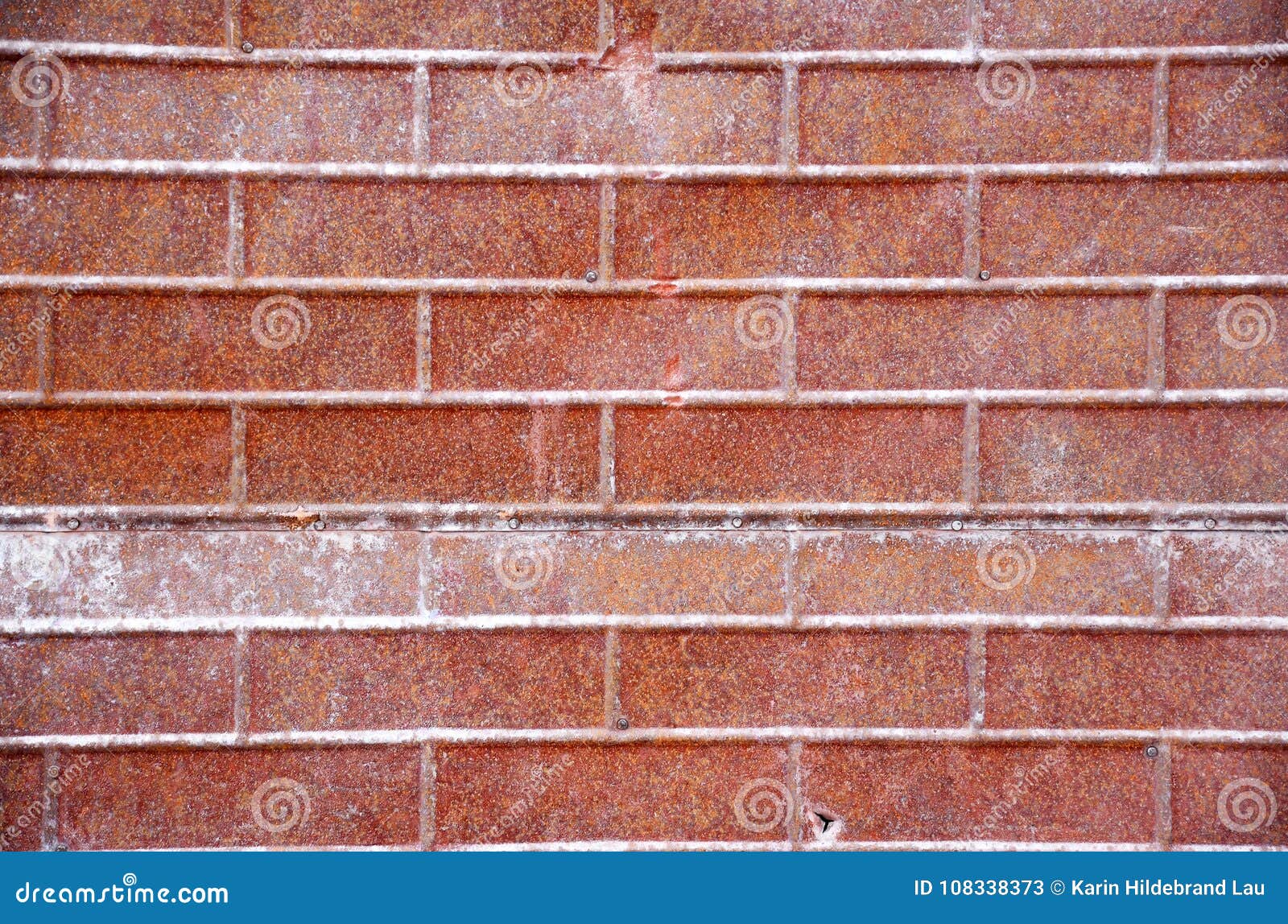 Rusty Metal Brick Siding stock image. Image of pressed 108338373