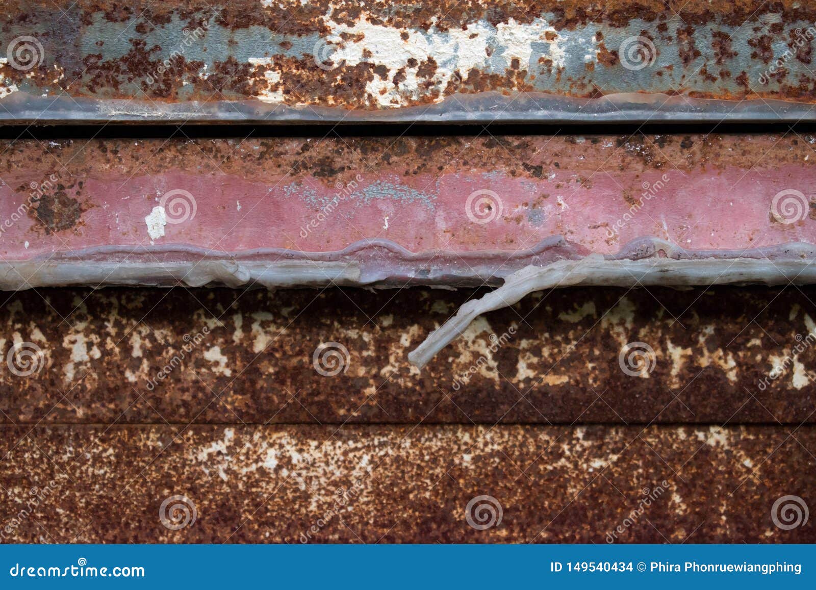 The Rusty Metal is Caused by Weather Changes. Rust Stock Photo Image