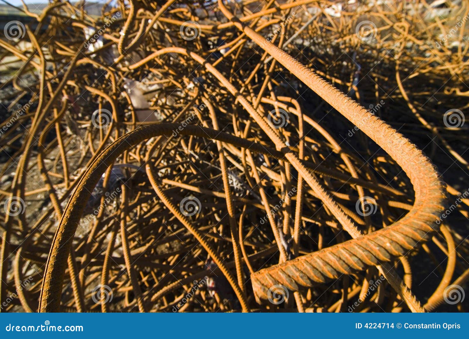 Rusty metal junk stock photo. Image of remains, entangled 4224714