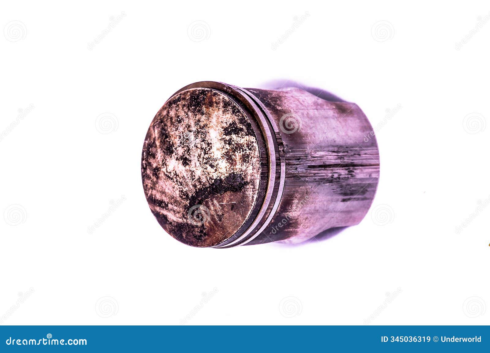 a rusty metal object with a brownish color