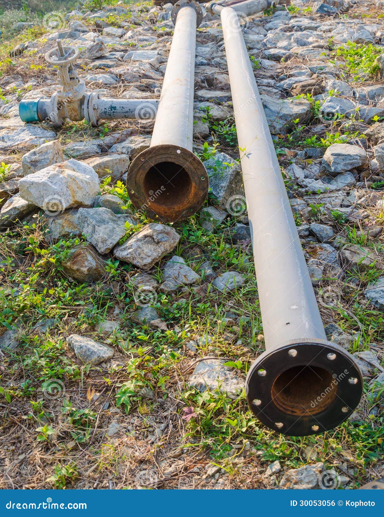 Metal pipe for water pump stock photo. Image of metal 30053056